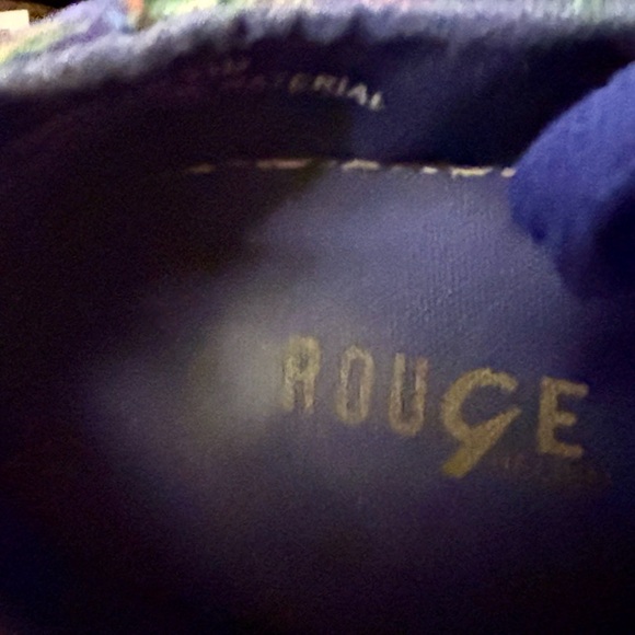 Rouge Helium Blue Floral Sneakers, 8.5 - Picture 4 of 6